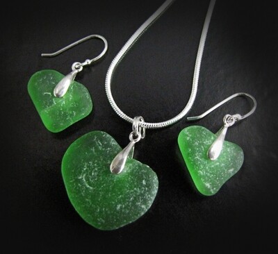 Emerald Green Hearts Gift Set