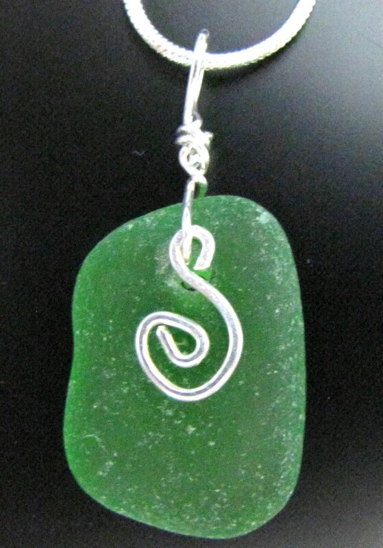 Emerald Green with Small Swirl