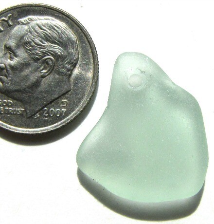 Drilled, Pendant Sized Seafoam