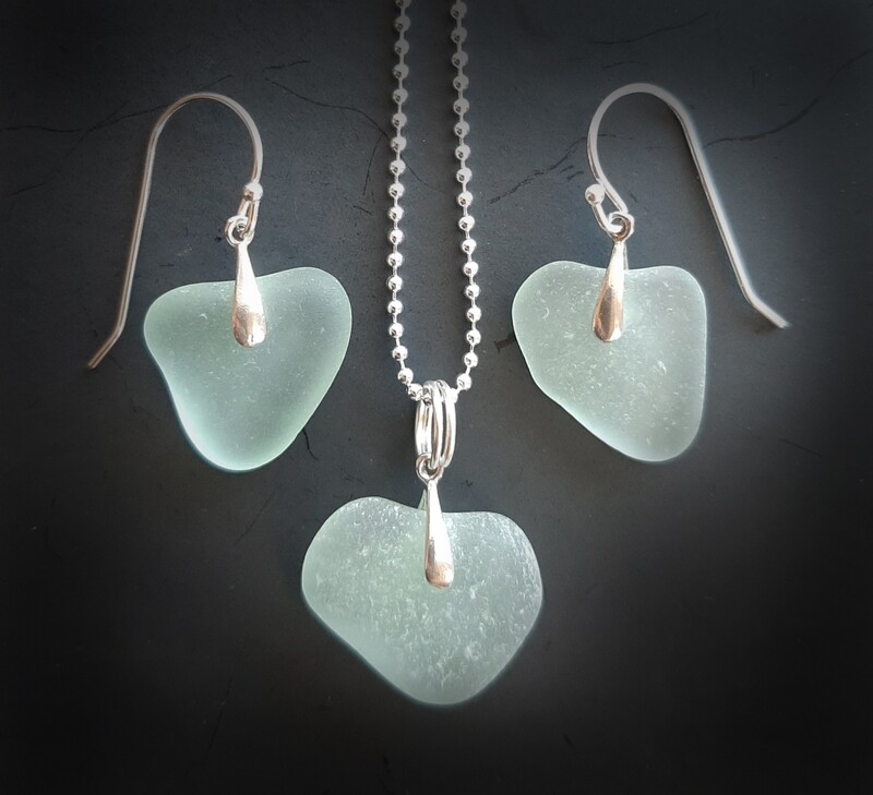 Lovely Seafoam Hearts Gift Set