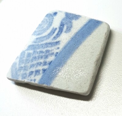 Blue and White Patterned Pottery