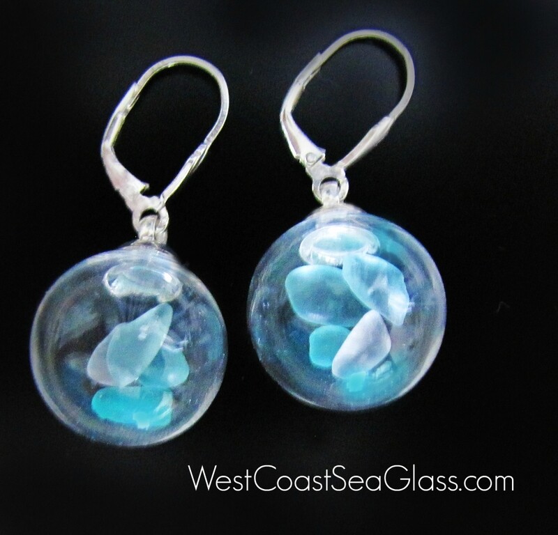 Aqua Blue Glass Globes