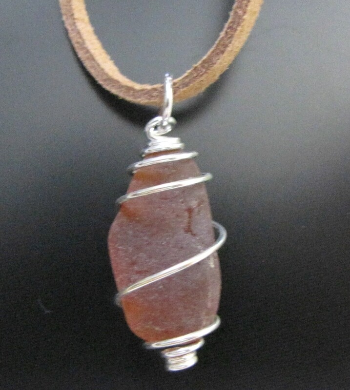 Amber Spiral Necklace