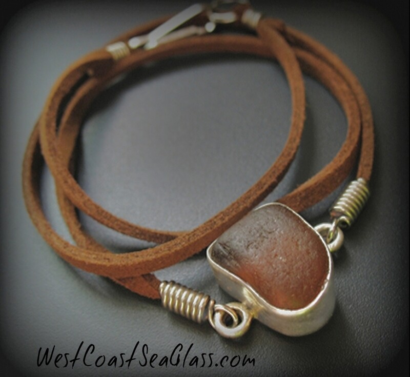 Men's "Surf's Up" Sea Glass & Silver
