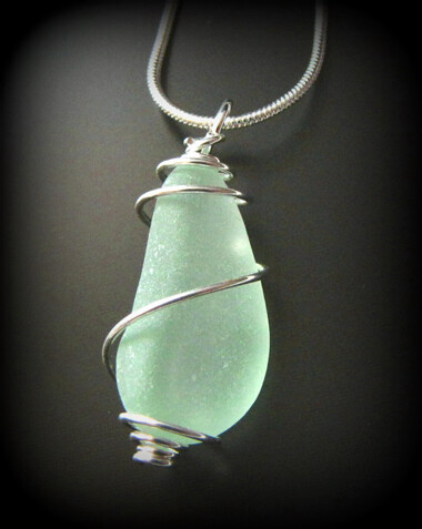 Seafoam Green Spiral