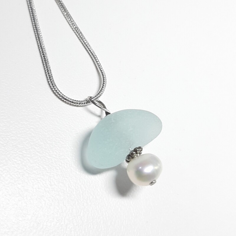 Seafoam Green and Pearl Beauty
