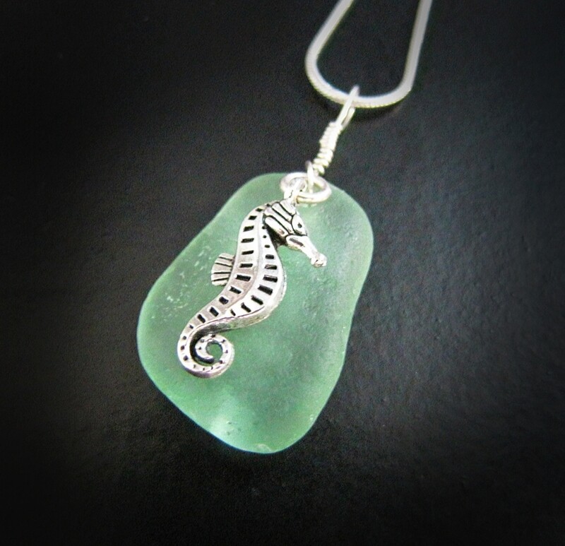 Seahorse and Seafoam Green