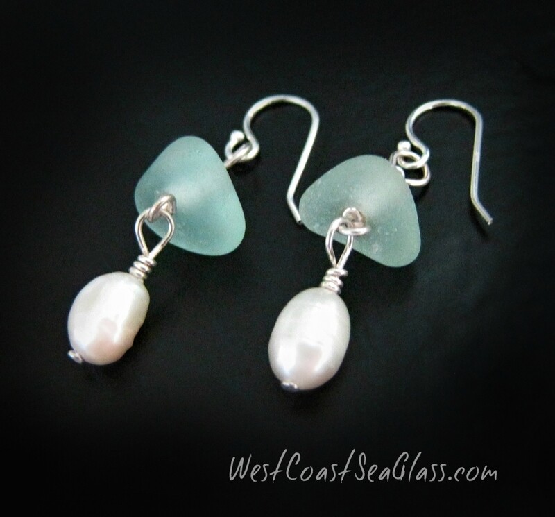 Aqua Blue w/Pearl Dangles
