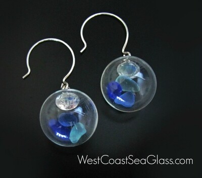 Ocean Blue Glass Globes