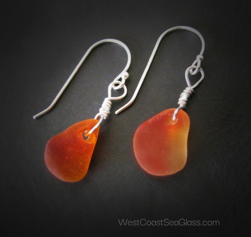 English Amberina Earrings