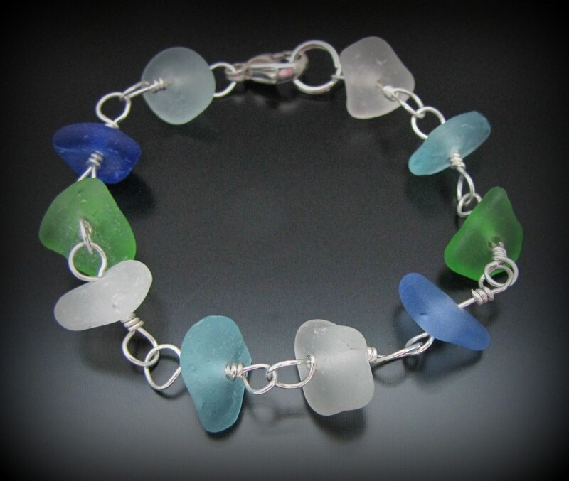 Ten Piece Blue and Green Eyelets