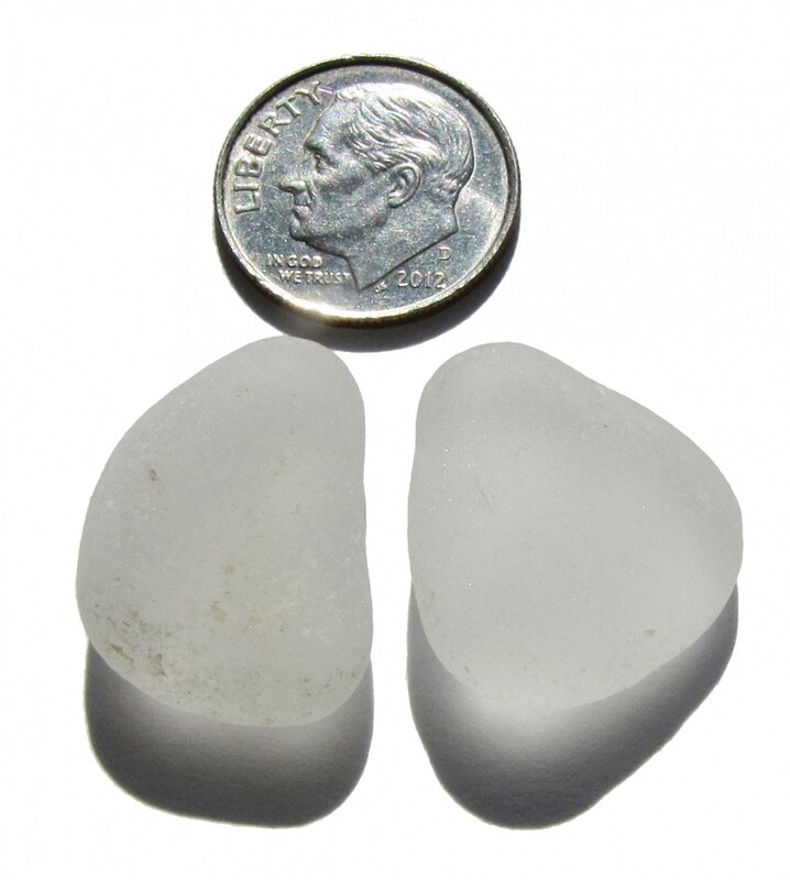 White Teardrop Pair