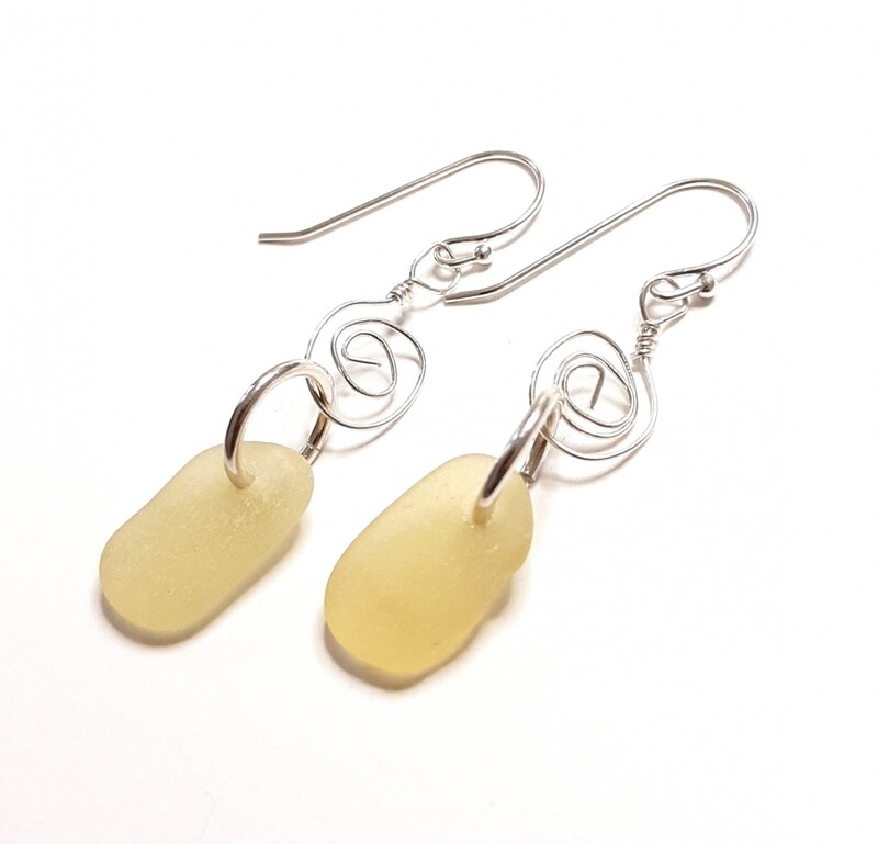 Lemon Whimsical Sea Glass