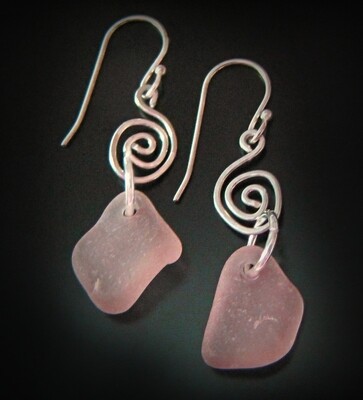 Pastel Pink Whimsical Sea Glass
