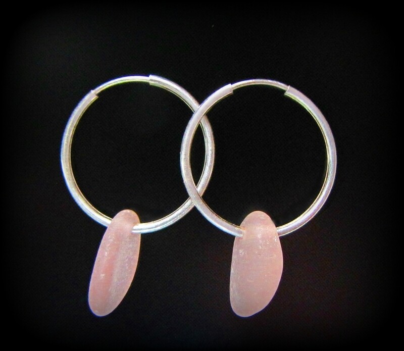 Pink Hoop Earrings