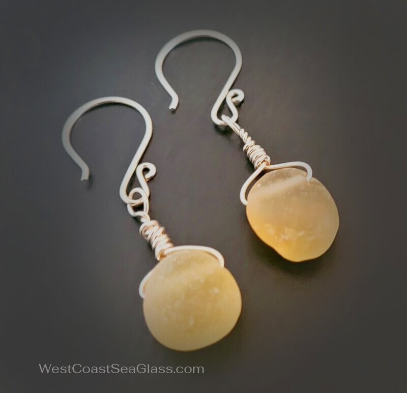 English Yellow Earrings