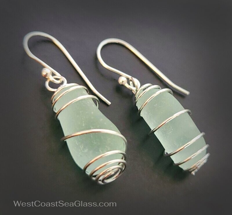 Seafoam Green Spirals