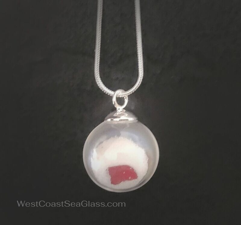 Red Glass Ball Necklace