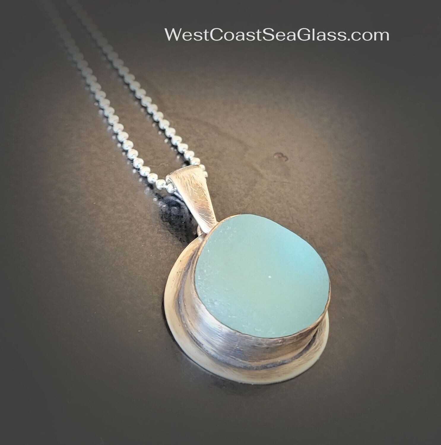 Antiqued Aqua Blue Necklace