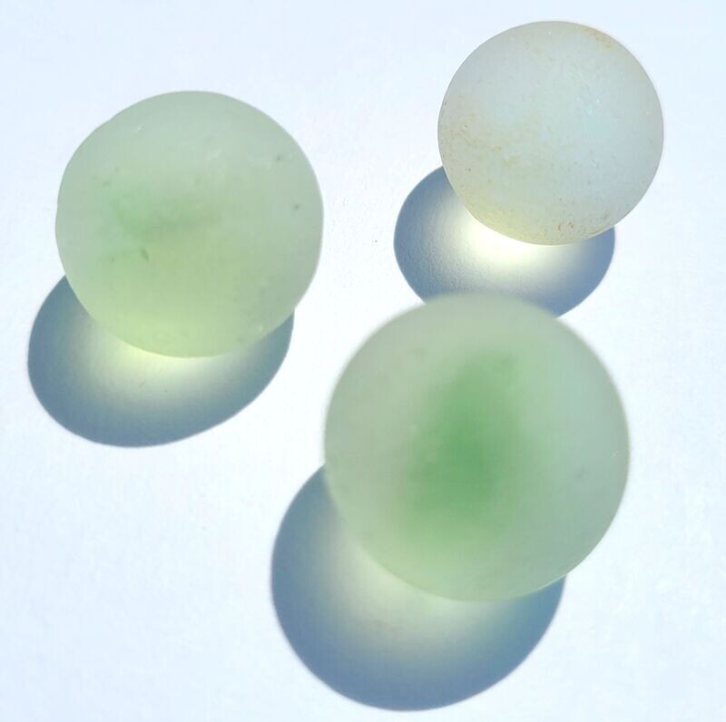 Wild Seafoam Green Marbles - 3pcs