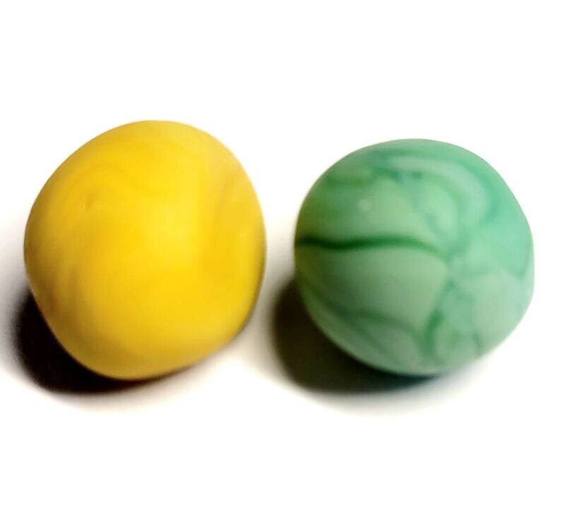 Obtuse Milk & Clay Marbles - 2pcs