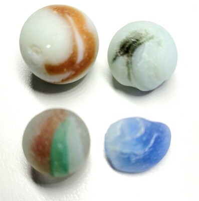 Rare Caribbean Marbles - 4 pcs Rare Caribbean Marbles - 4 pcs