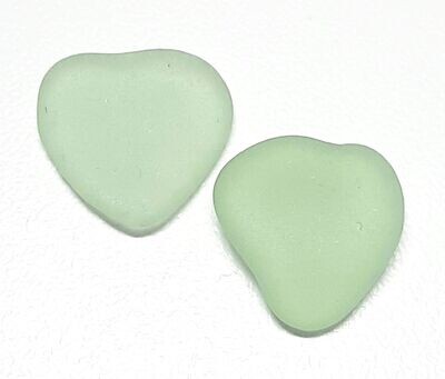 Adorable Seafoam Green Heart Pair