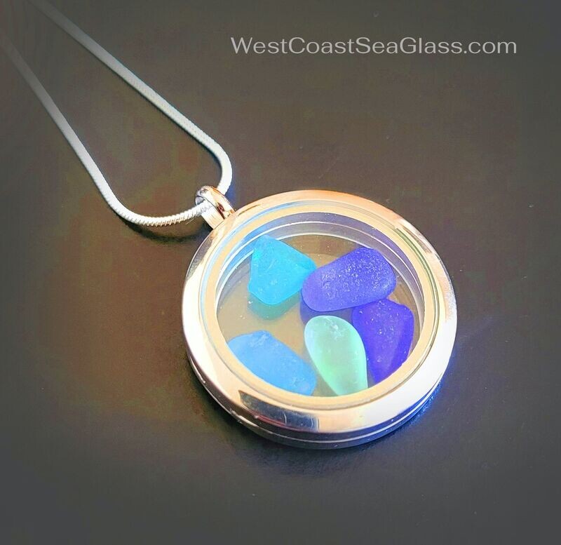 Ocean Blues Porthole Locket
