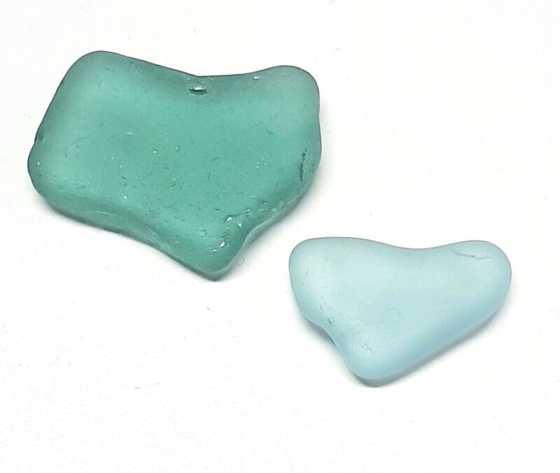 Teal & Dusty Blue Charmers - 2pcs