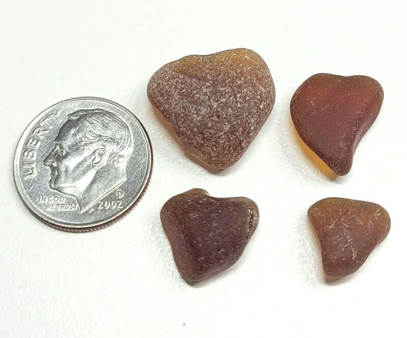 Amber Brown Sweethearts - 4pcs