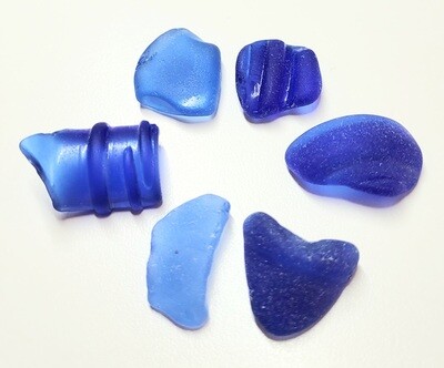 Beautiful Bleu Bottle Parts - 6pcs