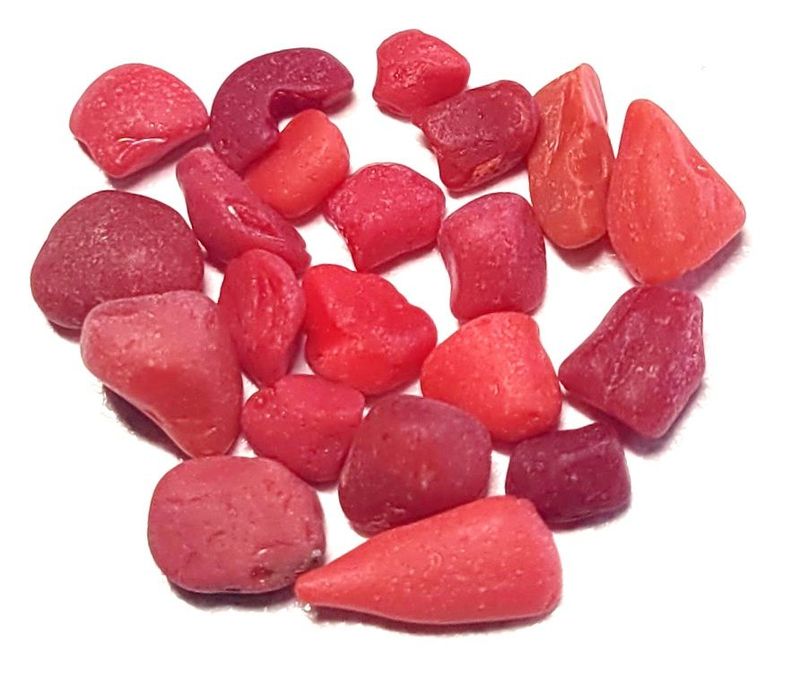 Rare Reds, Sm. Milk Glass - 21pcs