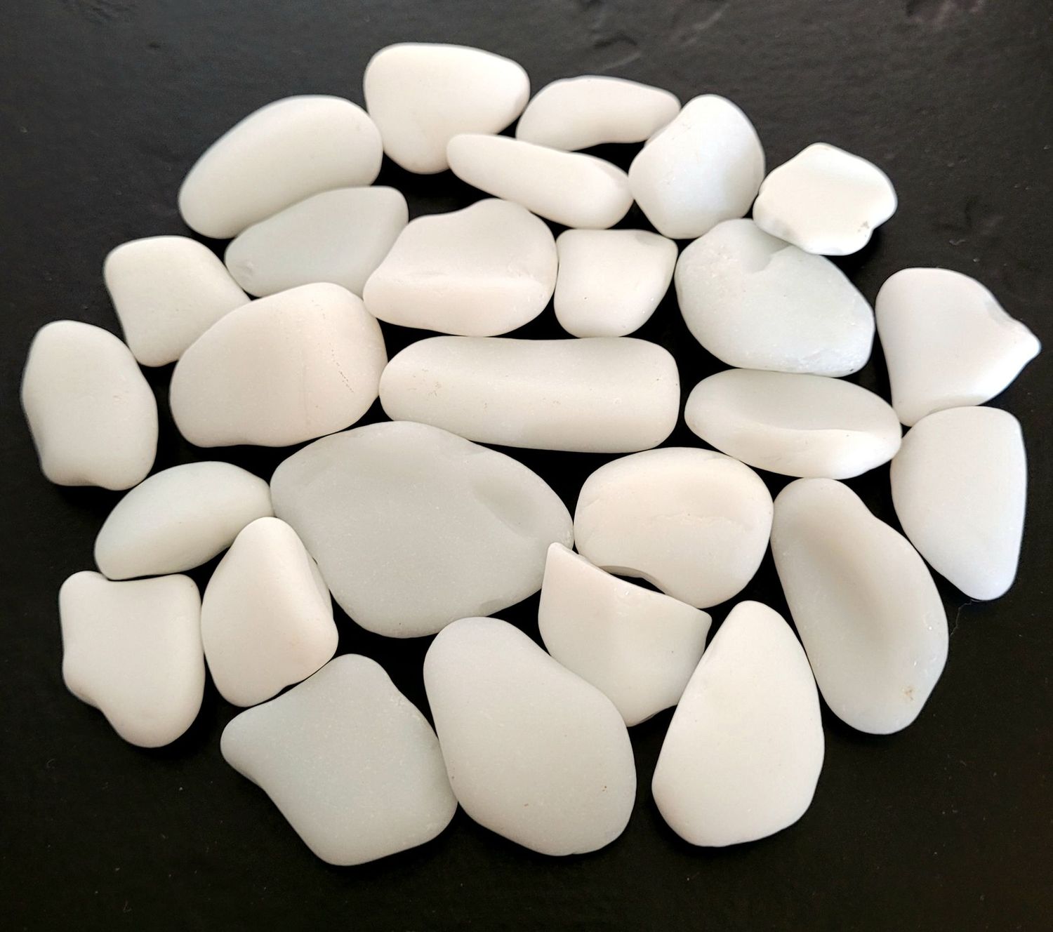 Larger White Milk Glass Pieces - 21pcs