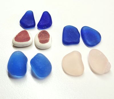 Pottery, Pink, and Blues Pairs - 10pcs