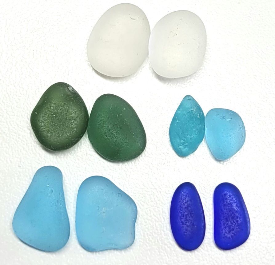 English Blue, Green, & White Pairs - 10pcs