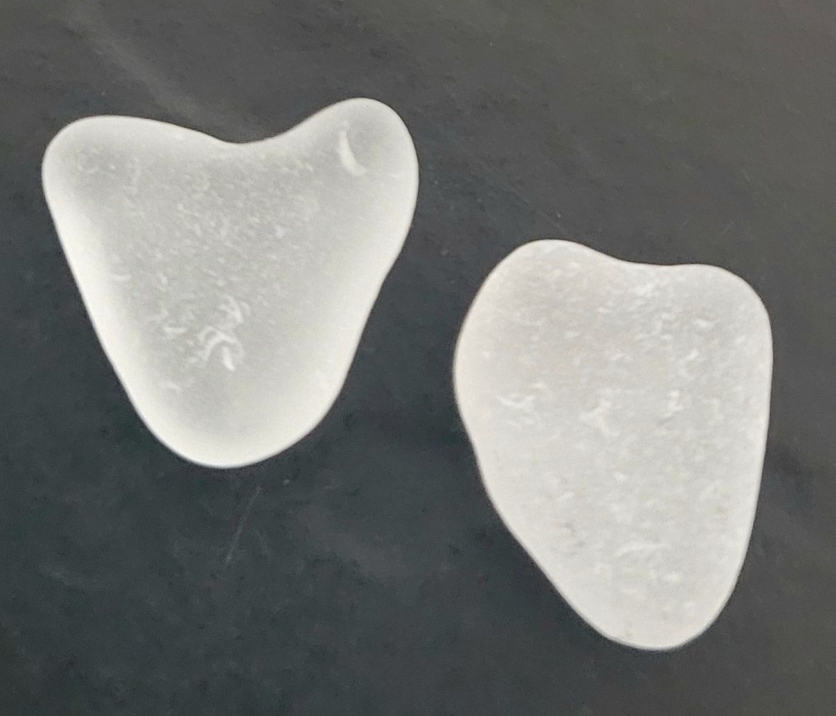 Frosty White Hearts