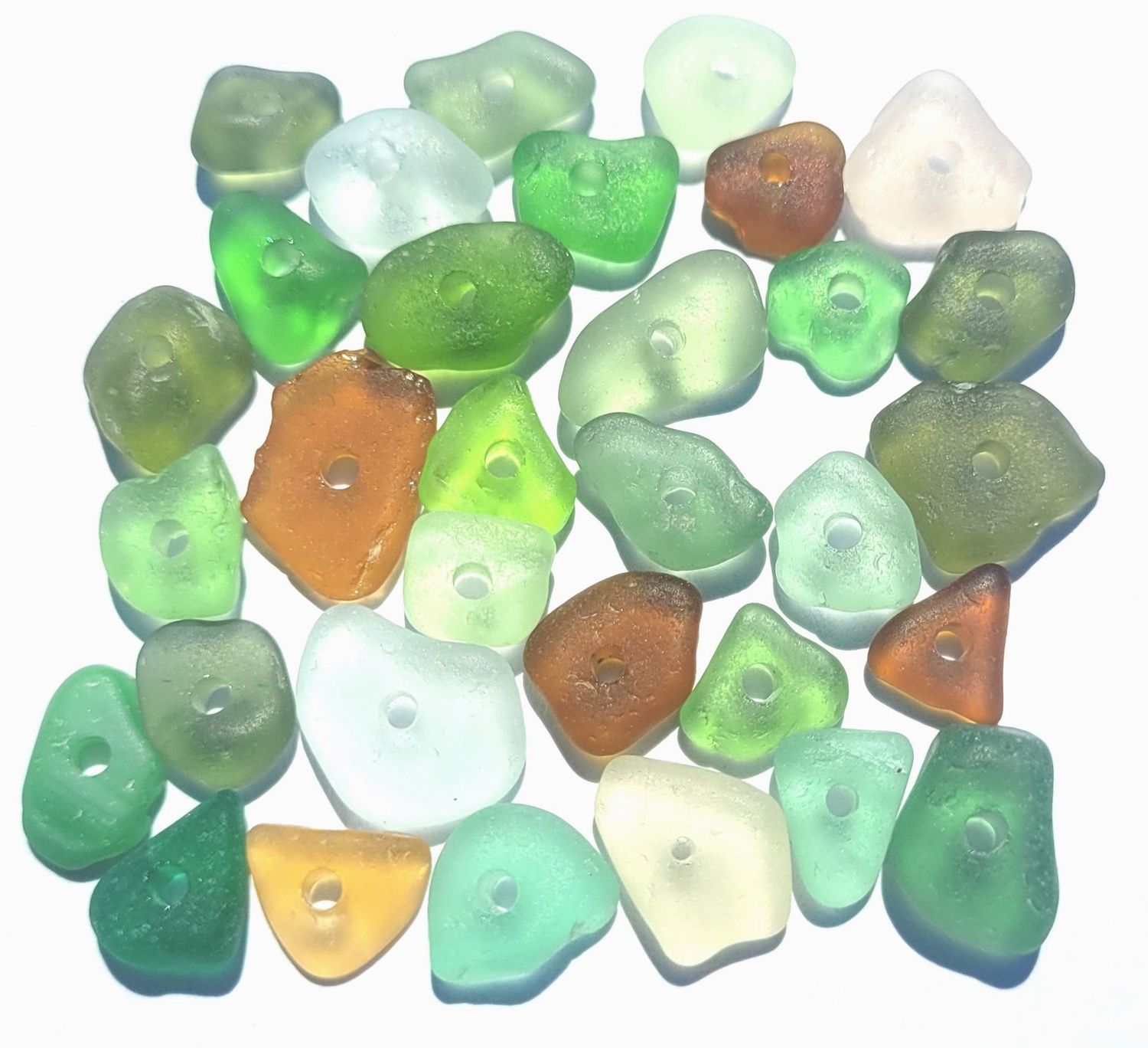 Drilled Mixed Color Lot - 20pcs