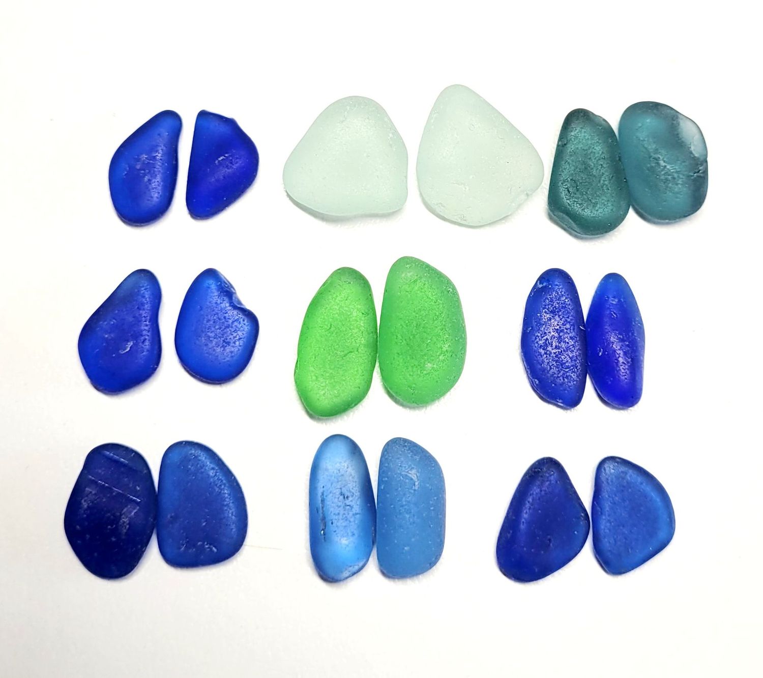 Cobalt, Emerald, Plus Pairs - 18pcs