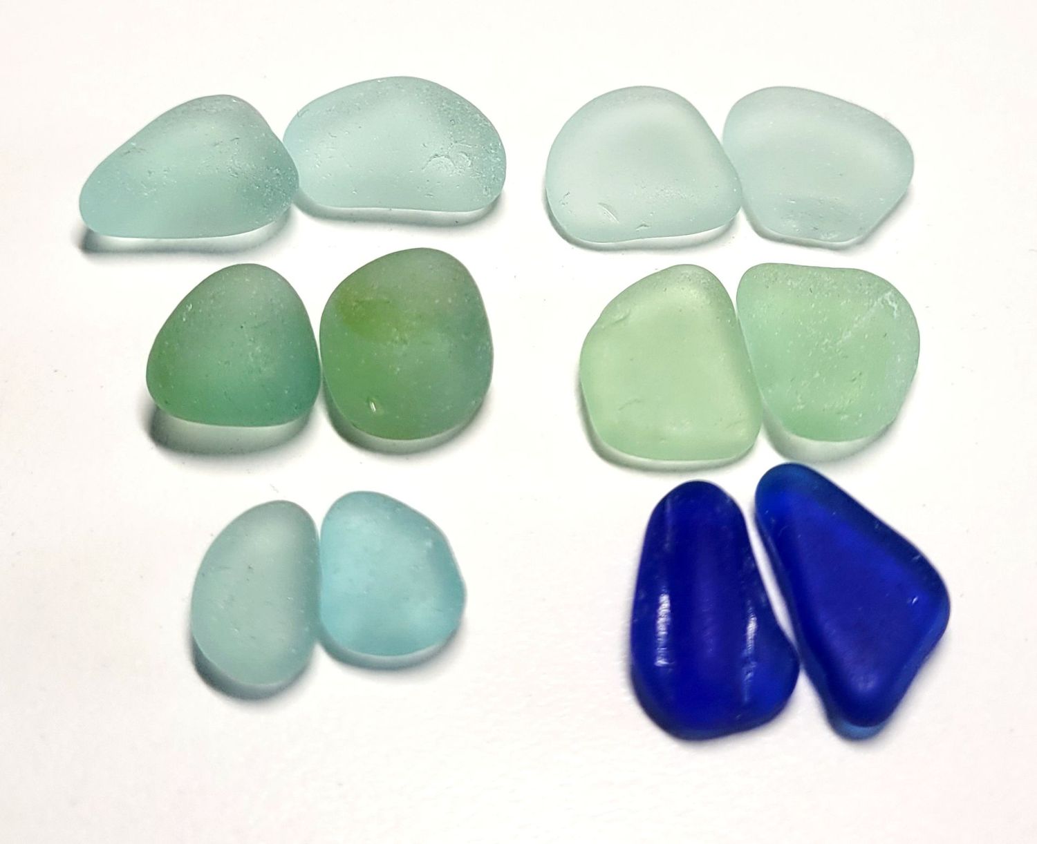 Blue, Aqua, and Green - 6  pairs