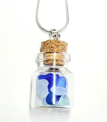 Ocean Blues Bottle Necklace Ocean Blues Bottle Necklace