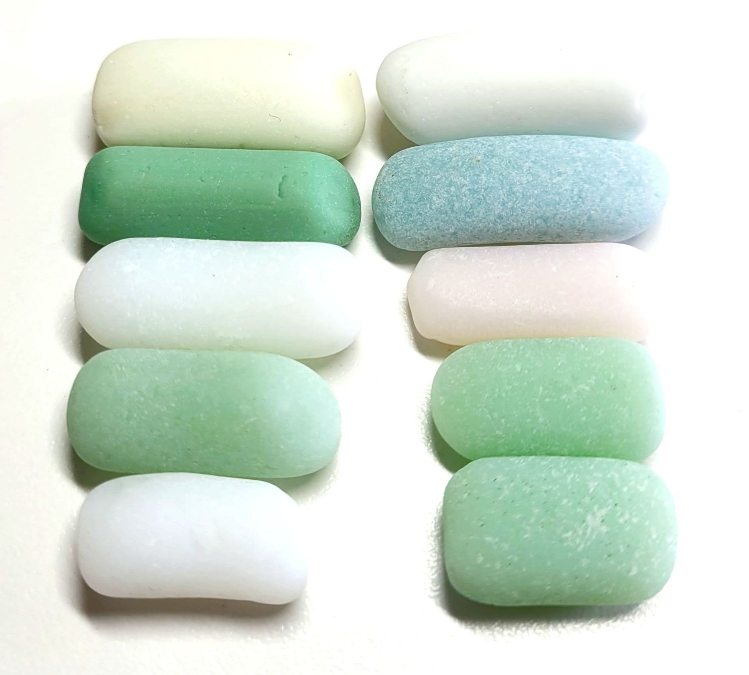 Milk Glass Handles RARE - 10pcs
