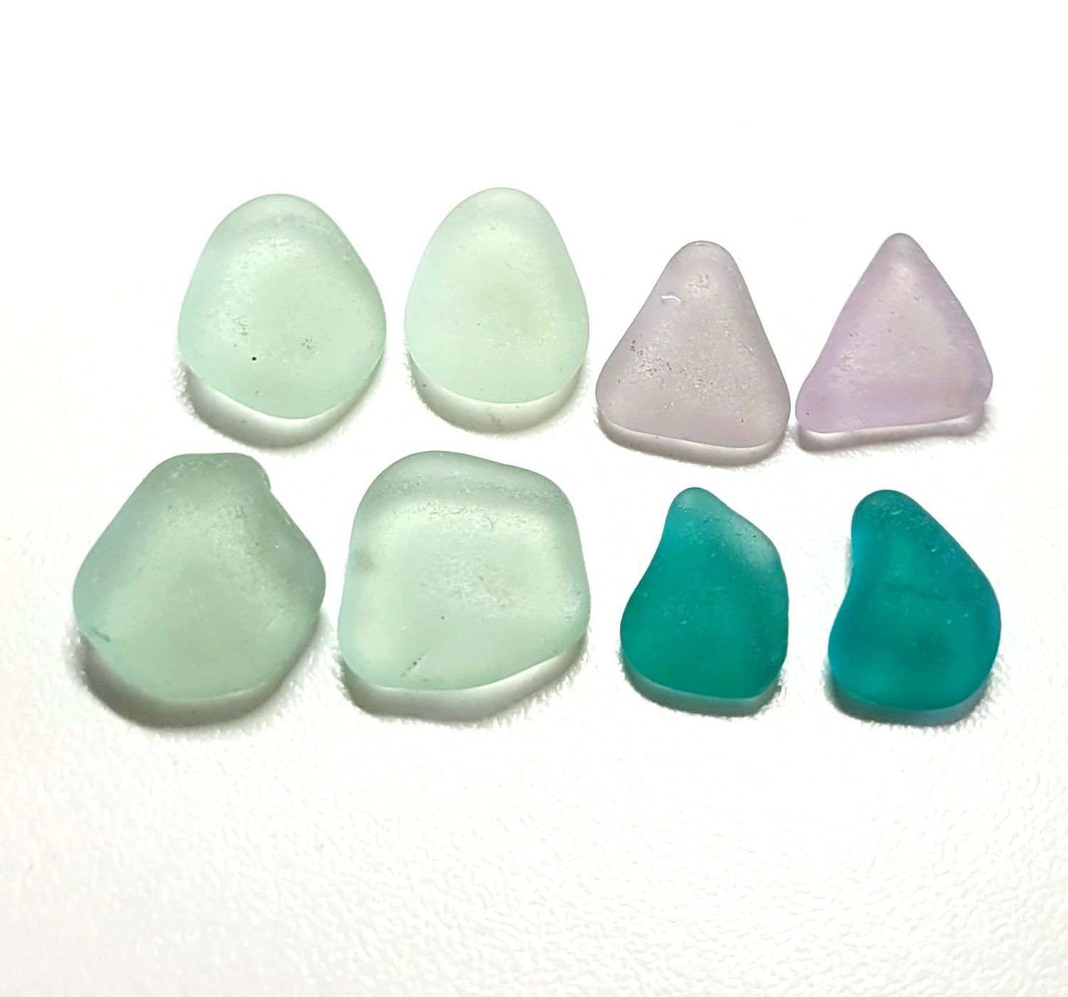 4  Pairs of  Lavender, Greens, and Teal
