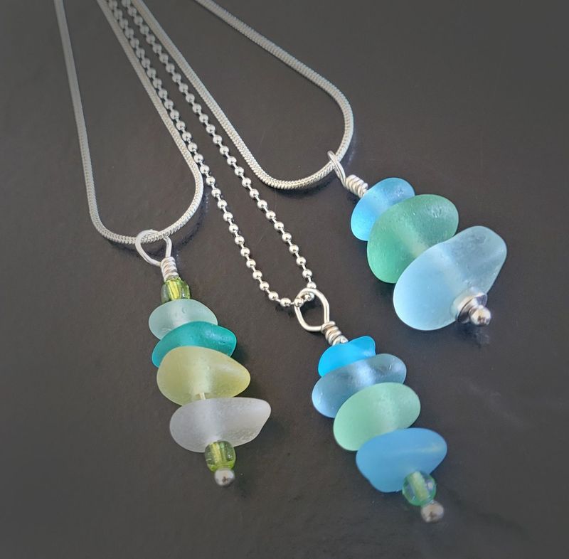 Dreamy Stacked Pastel Pendants