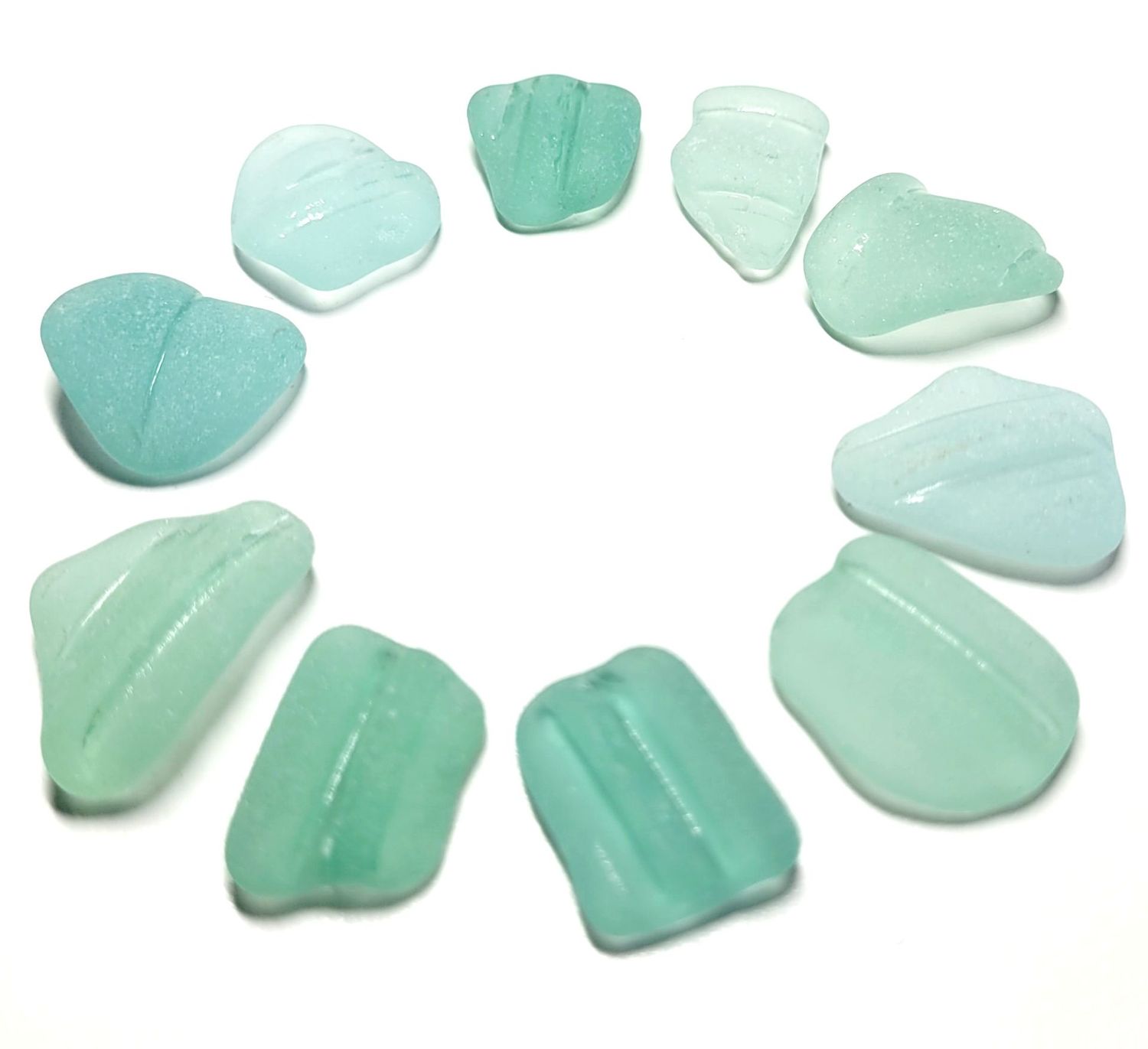Aqua Blue Bottle Lips - 10pcs