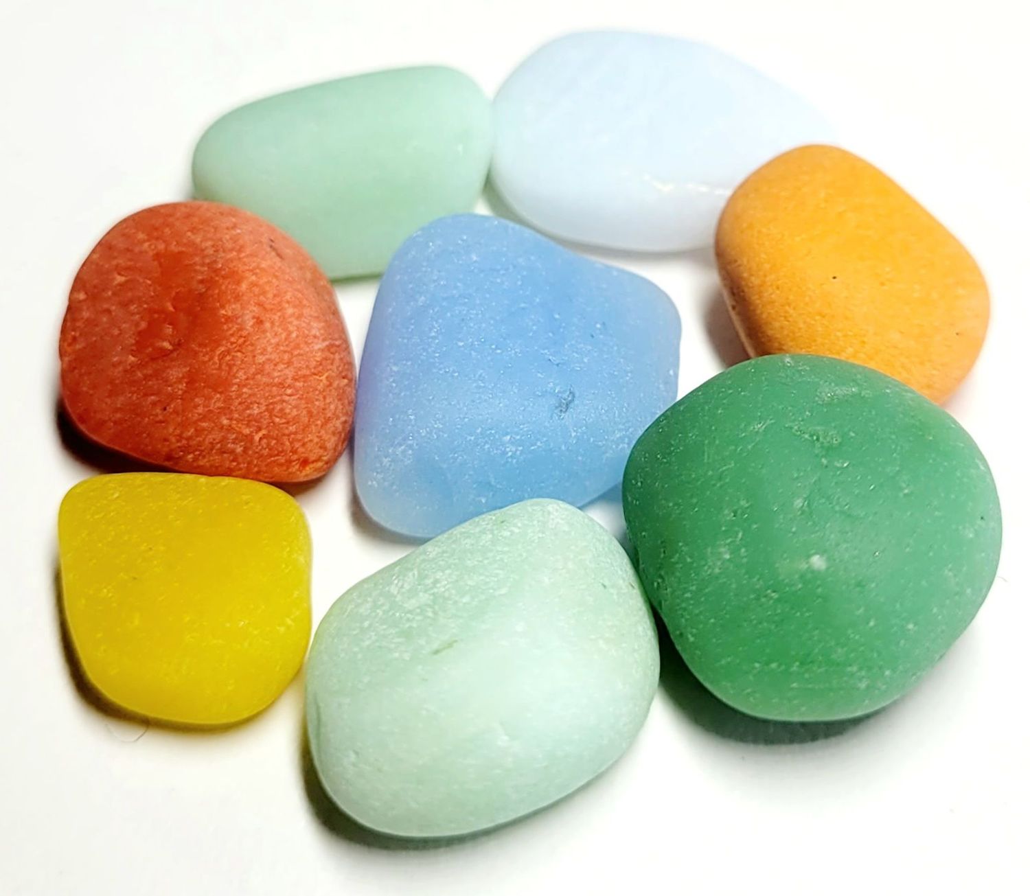 Milk Glass Rainbow- 8pcs