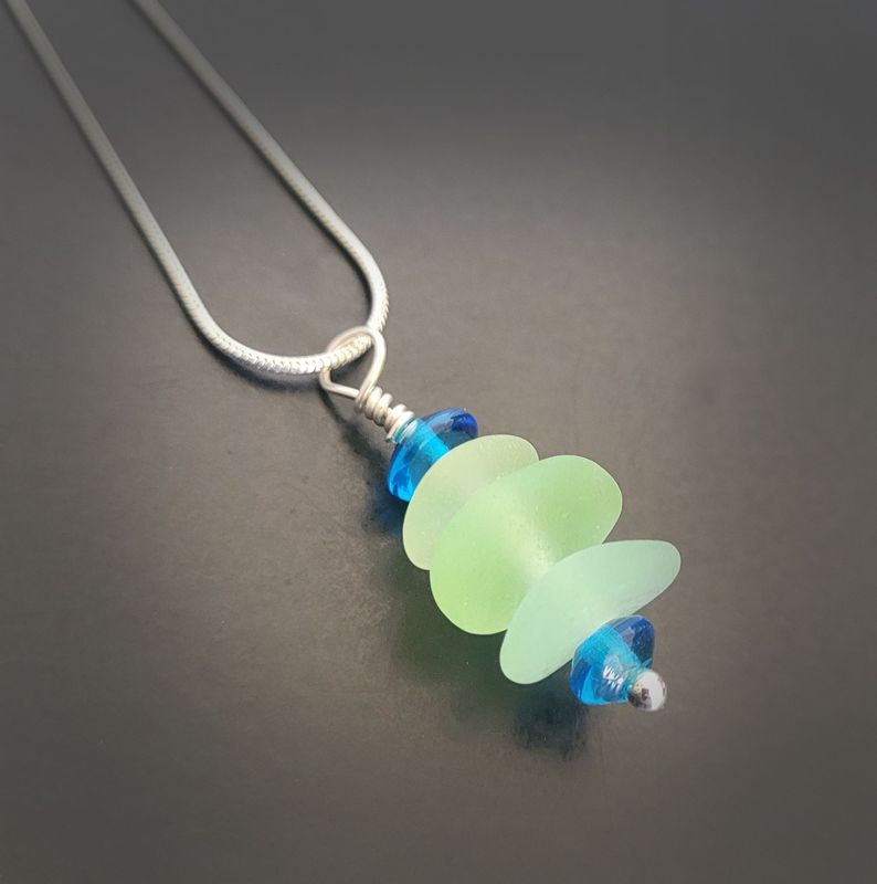 UV Lime Stacked Necklace