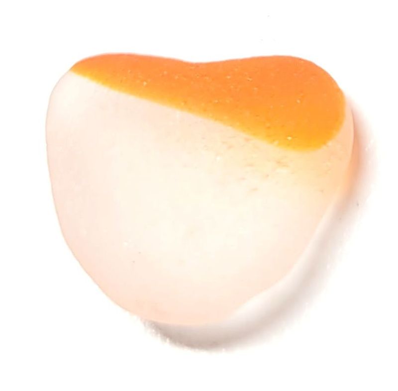 Orange & White Caribbean Heart