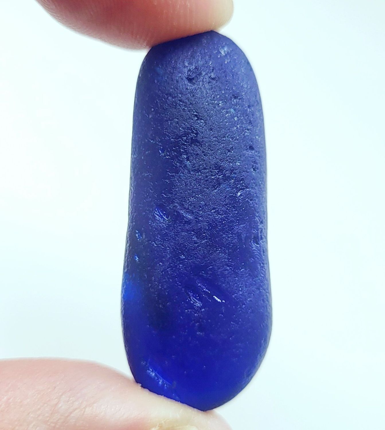 Elongated, Deep Blue
