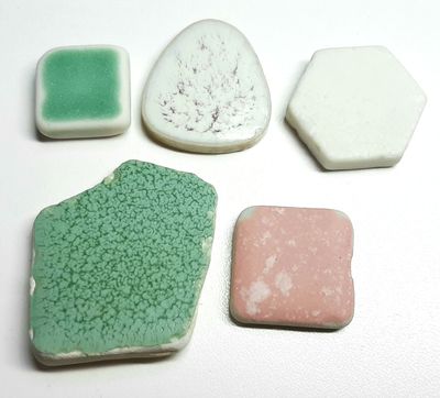 Pottery Tiles - 5Pcs
