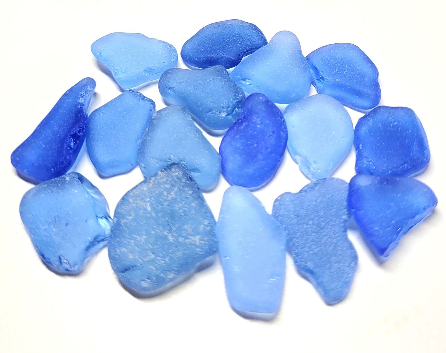 Beachy Cornflower Blues - 16pcs